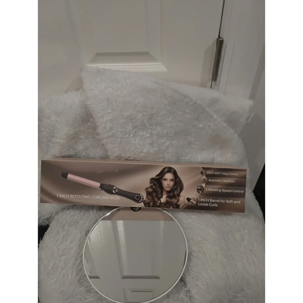 1 Inch Rotating Curling Iron Automatic Heat Styling‎ Tool 250 450F